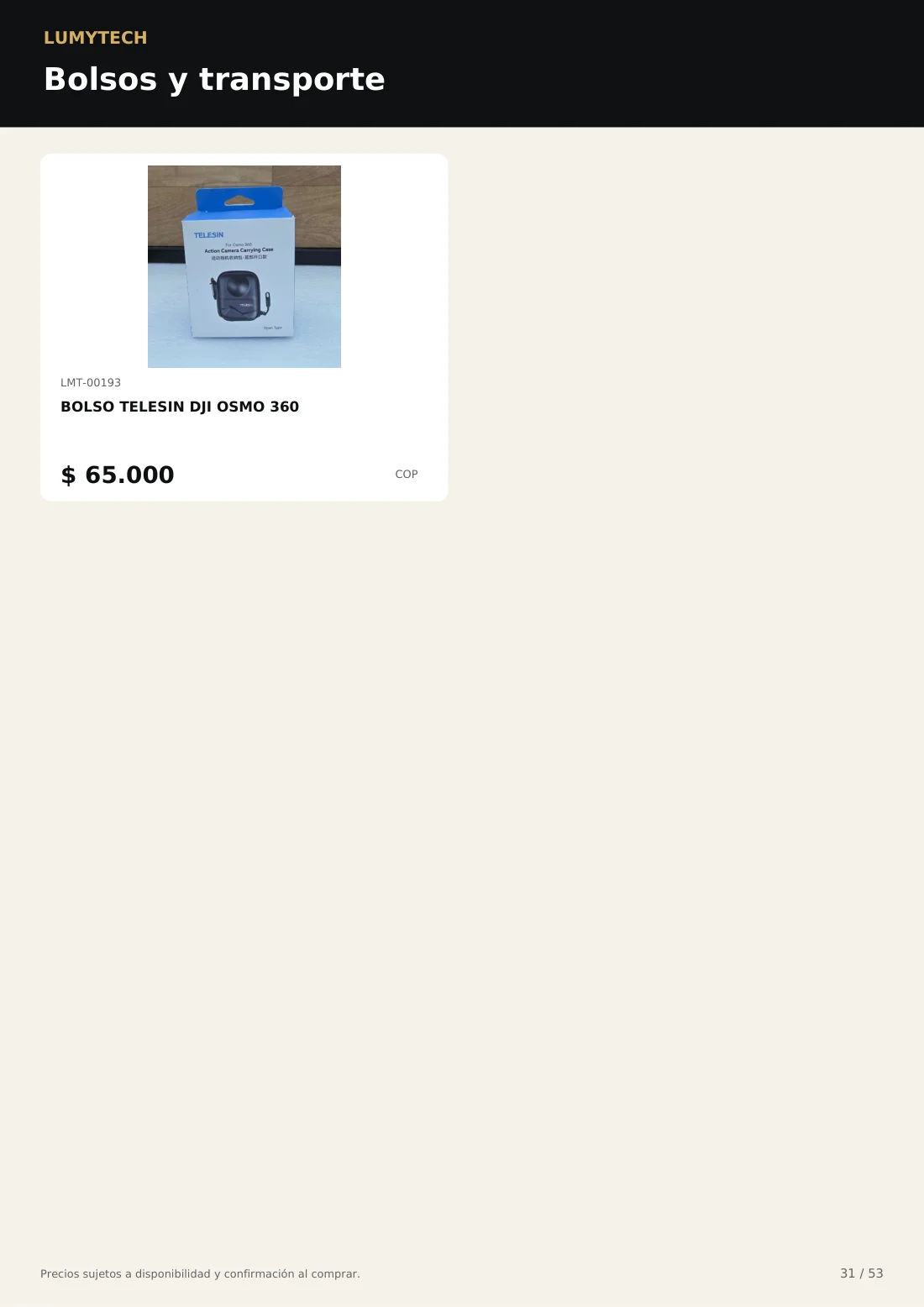 Catálogo LUMY, página 31 de 53